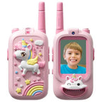 Video Walkie Talkies for Kids 2 Pack Rechargeable Toddler Toys  for Indoor Camping Travel  Birthday Gfits for Kids Ages 3-12