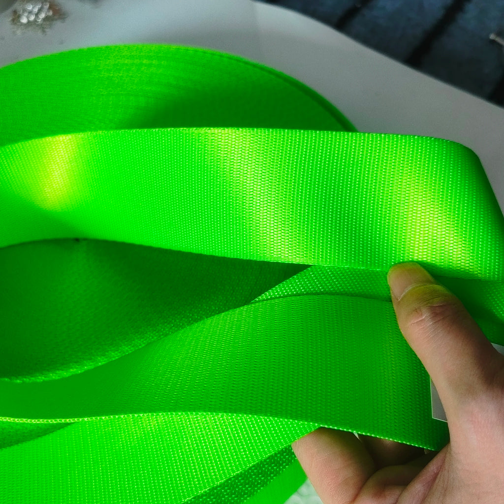 joormom 3M-30M  EU-Standard Fluorescent Green (F) Racing Car Seat Belt Webbing Personalized Modification Car Accessories