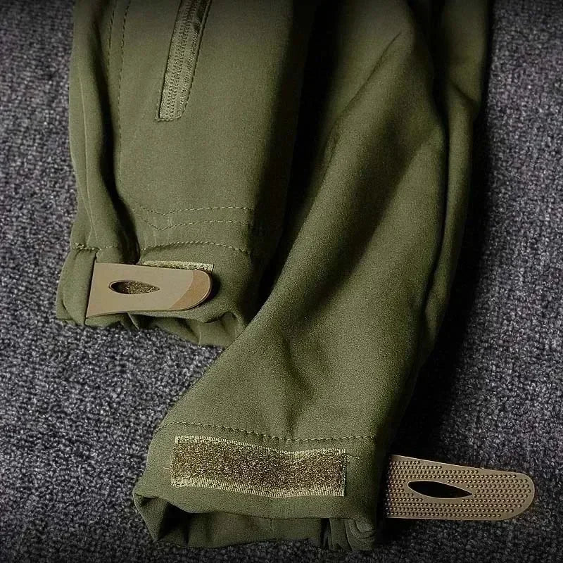 Men's Winter Autumn Fleece Jackets Tactical Waterproof Suits Outdoor Fishing Hiking Camping Tracksuits Coats Thermal Pants