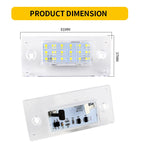 2pcs LED License Plate Lights White CANbus Error Free for Audi A3 8L/S3 2000-2003, A4 B5 1999-2001