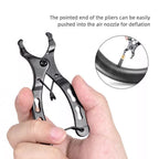 9PCS Bike Repair Tool Kit Crank Chain Cutter Extractor Freewheel Puller Crank Puller Spoke Wrench Complete Bike Maintenance Kits