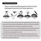 ZFOUEK Auto Tire Repair Kit Puncture Plug Tools Tyre Puncture Emergency for Universal Tire Strips Stiring Glue Repair Tool