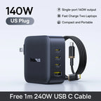 【New Sale】Baseus 140W GaN Charger PD Charger USB C Charger Fast Charge For Macbook Tablet Phone Charger For iPhone 17 16 15 14