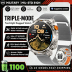 2026 New Fashion Luxury 1100mAh Battery 1.7-inch HD Screen Compass Wireless Call Flashlight 100+Sports Outdoor Sports smart