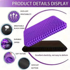 Gel Seat Cushion Summer Breathable Honeycomb Design For Pressure Relief Back Tailbone Pain for Home Office Wheelchair Chair Cars