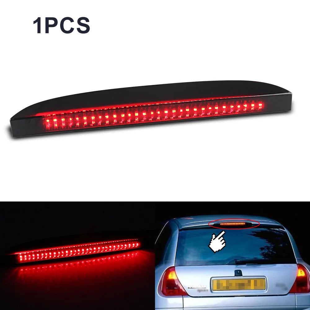 1X Car LED High Mount Rear Third Brake Light Stop Signal Lamp Red Lamp for Renault Clio II 1998-2005 7700410753