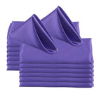 50pc Square 30x30cm Satin Elegant Satin Napkins Perfect For Wedding Graduation & Dinner Parties Restaurant Coffee/Cake Tea Towel