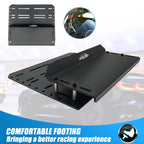 SimRuito Universal Adjustable Sim Racing Pedals Mounting Plate 7075 Aluminum for G29 G920 T300RS Cockpit Floor 3 Pedals