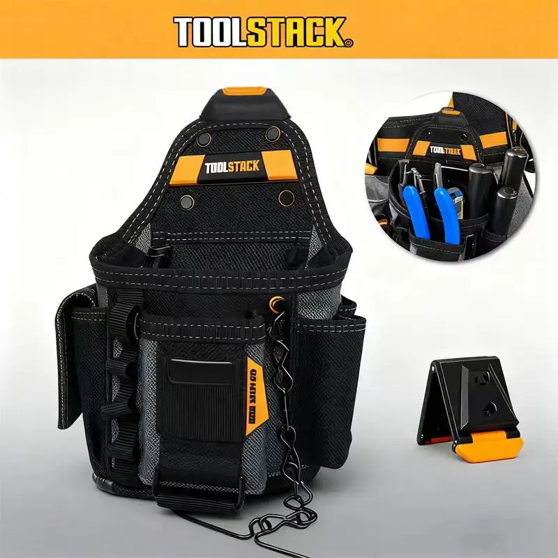 Toolstack Electrician Tool Pouch Belt Small Multi-Pocket Utility Tool Bag