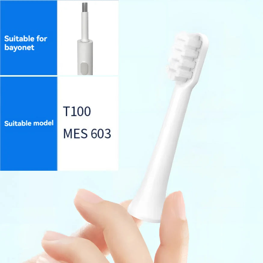 Replacement Brush Heads for MIJIA T100 Electric Toothbrush, DuPont Soft Bristles, 6/12pcs