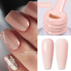 BORN PRETTY 10ml Snow Glitter Gel Nail Polish Pink Milky White Jelly Sequins  Semi Permanent Nails Art Design Varnish Manicure