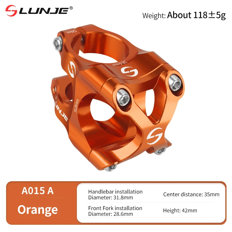 CNC MTB Stem 31.8 Ultralight Handlebar Stem 35mm Aluminum Alloy Road Mountain Bike Bridge Cycling Short Stem Bicycle Accessories