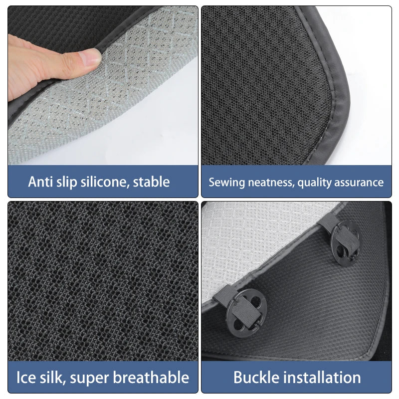 car seat cover cushion For Tesla Model 3/Model Y 2019-2026 juniper Ice Silk Seat Cover breathable seat car Interior accessories