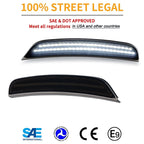 2Pcs For Dodge Durango 2021-2025 LED Side Marker Lights Front Bumper Fender Turn Singal Lamps White Car Accessories OEM#68476819