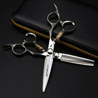 Nepurlson 6 Inch 440C Stainless Steel Professional Hair Scissors Barber Cutting Scissor Hairdressing Set