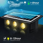 Solar Wall Lamp Led Outdoor Waterproof Decoration Garden Lamp Up And Down Luminous Lighting for Wall Porch Balcony Garden Street