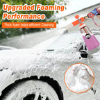 Pressure Washer Upgraded Foam Cannon for 1/4” Quick Connector with 360°Adjustable Spray Nozzle, 1L Foam Cannon Soap Dispenser