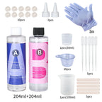 Clear Epoxy Resin Kit 1:1 High Gloss Bubble Free for Casting & Coating, 50-500ml