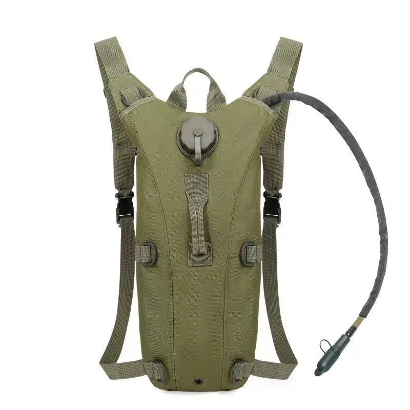 3L Waterproof Hydration Backpack Water Bladder Bag for Hiking Cycling Travel, Army Green/Black/Camo