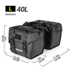 Rhinowalk Bike Pannier Bag 22/40/50L Waterproof Bicycle Double Side Saddlebag With Inner Support Plate Expandable Storage Strap