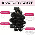 30 40Inch 3 4 Bundle Loose Body Wave Bundles 100% Unprocessed Human Hair 16A Raw Hair Bundles Extensions Brazilian Natural Black