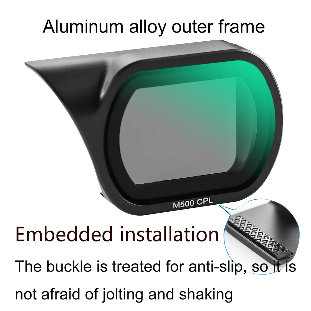 70mai M500 Dash Cam CPL Filter Lens - Glare Reduction, Aluminum Alloy, 1pc