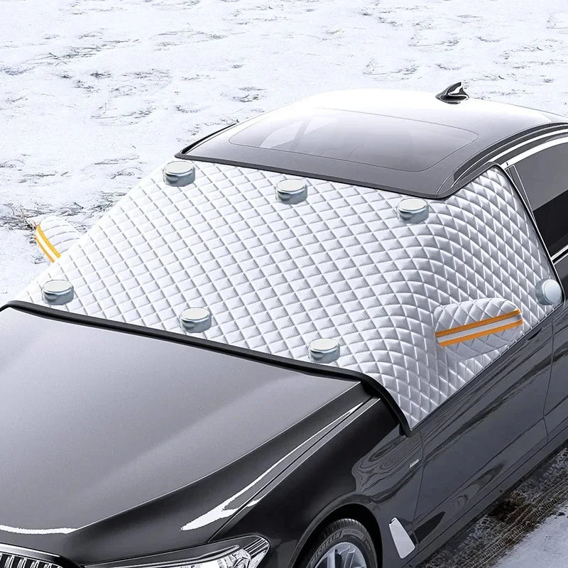 Car Snow Cover Extra Large Windshield Side Window Protector Covers For Snow Ice Sun Shade Dust Frost Freezing Accessories