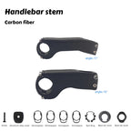 bike Carbon stem -17°-10° Degree mountain road bike full carbon inner stem 60MM-120MM fork 28.6mm bicycle handlebar 31.8mm