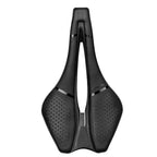 Elitaone 245x139mm MTB Road Bike Saddle Carbon Rails Short Nose Hollow Bicycle Seat for Comfortable Riding