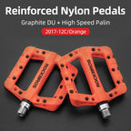 ROCKBROS Bicycle Pedals Ultralight Sealed Bearings Nylon Bike Pedals Anti-Slip MTB Road Flat Platform Cycling Pedal Accessories