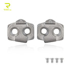 RRSKIT Mountain Bicycle Lock Pads For Time Mountain Bike Self-Locking Pedal ATAC System Stainless Steel Mountain Bike Cleats