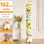 Doll storage Box Transparent Bucket Moistureproof Stuffed Animal Storage Tube Children's toy Organizer Home Organization