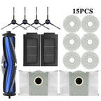 ECOVACS T50 PRO OMNI / T50 OMNI Robot Vacuum Spare Parts Main Side Brushes Mop Cloths HEPA Filters Dust Bags Accessories