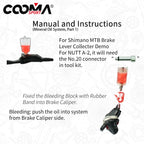 Hydraulic Brake Bleed Kit for NUTT A1 A2 Hydraulic Brake, Mineral Oil Basic Tool Kit