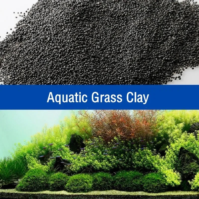 500g Aquarium Planted Soil Substrate Fertilizer Natural Clay Gravel Aquatic Planted Freshwater Fish Tank Substrate Sand