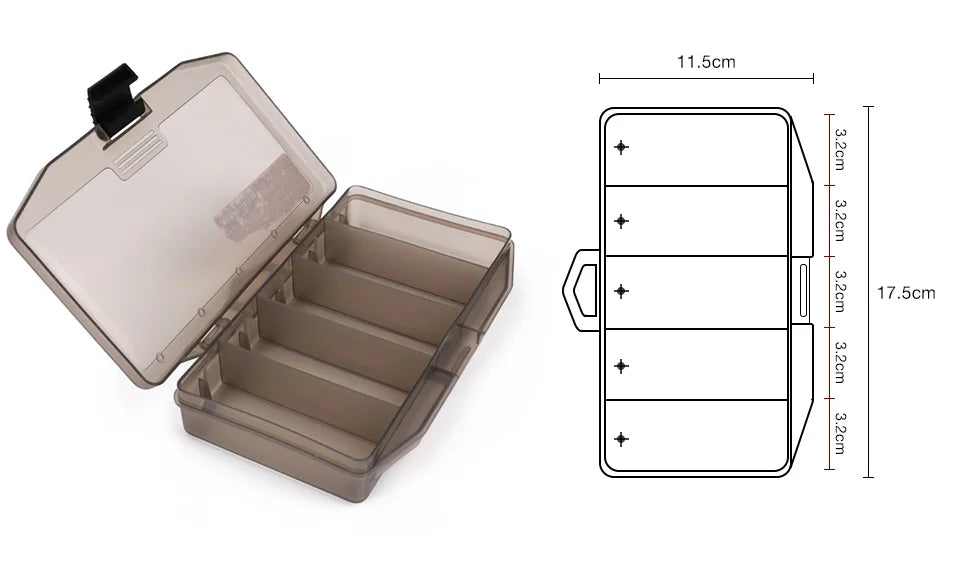 TSURINOYA 50S Vibration Fishing Lure Suit 5pcs 50mm 12.5g TEMPTER Winter Fishing VIB Hard Bait With Lure Box Lipless Tackle Kit
