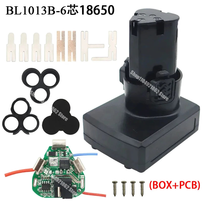 Type B 6*18650 Li-ion Battery Case PCB Circuit Board for Lomvum DeYun ZhiPu FuGe for KoMax DLS DEGUQMNT GCRAFT 10.8V 12V Battery