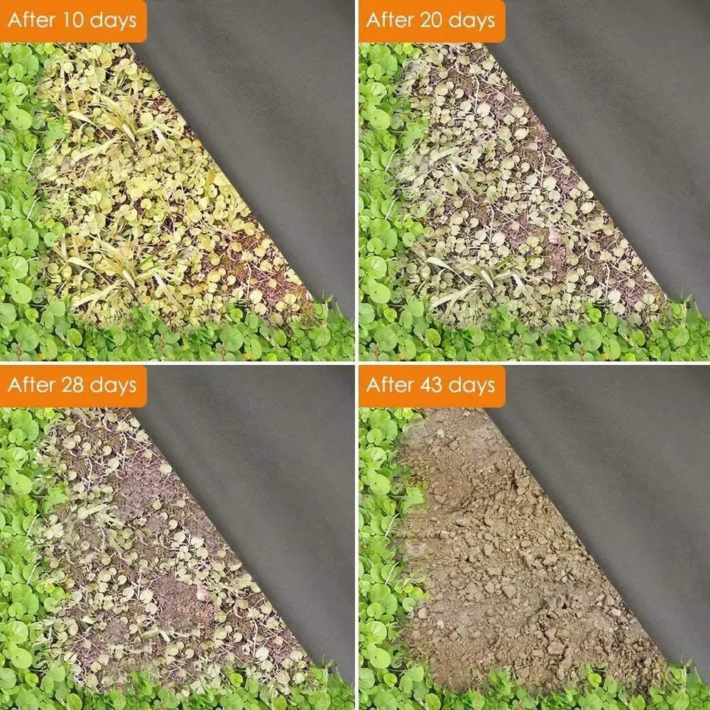 High quality garden weed barrier landscape fabric with 10 free landscape staples, durable and heavy-duty weed removal,