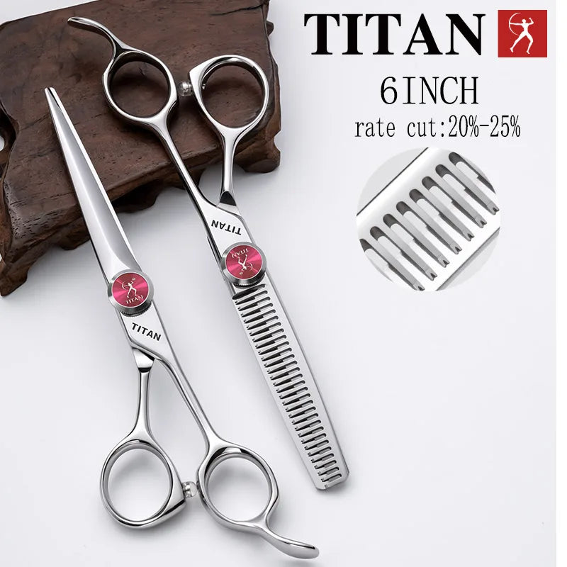 TITAN professional hairdressing scissors barber cutting thinning hair tool vg10 steel 6.0,6.5inch salon cut tools