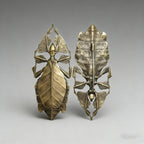 Insect Brooch Ye Fu Vintage Brass Antique Novel Design Insect Jewelry Pin for Suit  Men Women Party Gift