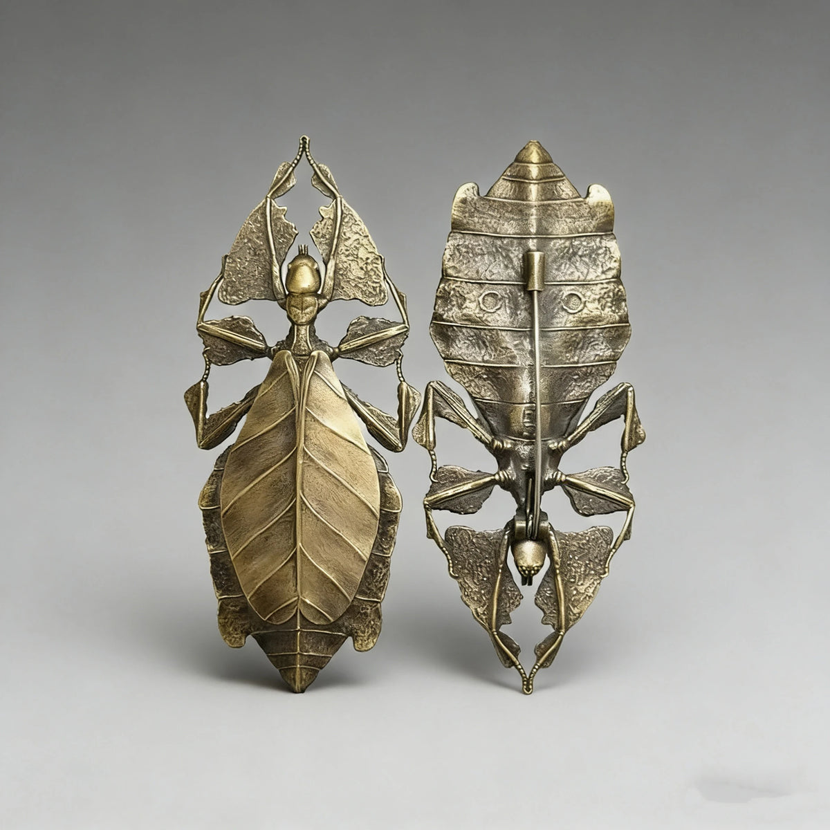 Insect Brooch Ye Fu Vintage Brass Antique Novel Design Insect Jewelry Pin for Suit  Men Women Party Gift