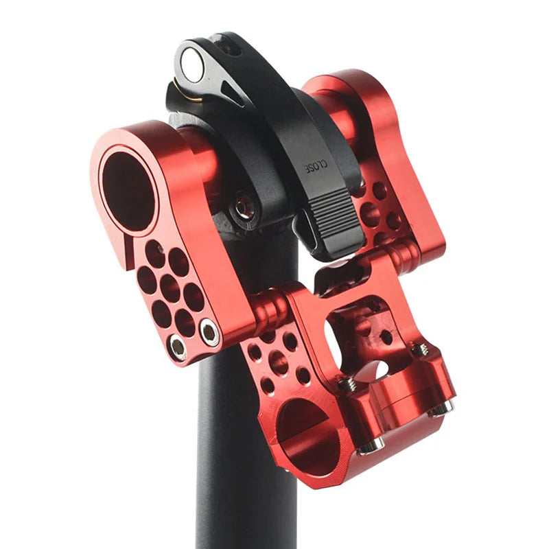 Litepro 25.4 to 31.8 Bicycle Handlebar Stem Folding Bike Table Bmx Bridge Handle Bar Short Power Adjustable Double Stem Riser