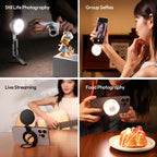 Ulanzi LM23 Magsafe Pocket LED Light Foldable Video Light 360 Adjustable 2500-8500K Bi-color for Iphone 17 16 Android Phone Live