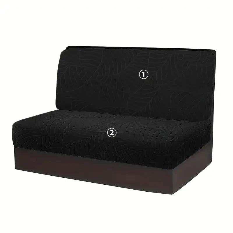 Jacquard RV Dinette Sofa Seat Cushion Cover Elastic Armless Couch Slipcovers Anti-slip Anti-dirt Camper Car Bench Slipcover