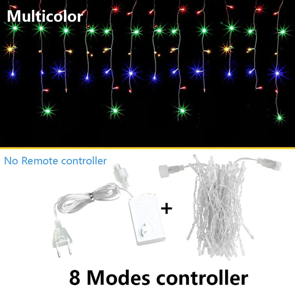 Multicolor 8 Modes / 7M / EU plug 220V