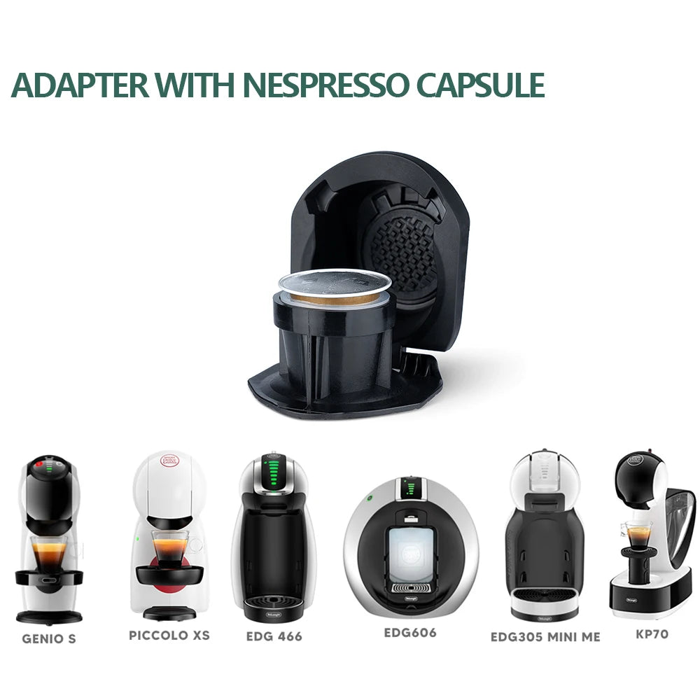 icafilas Reusable Adapter  for Dolce Gusto EDG MINI Me Maker for Nescafe Genio S Plus Nespresso Coffee apsule  Holder