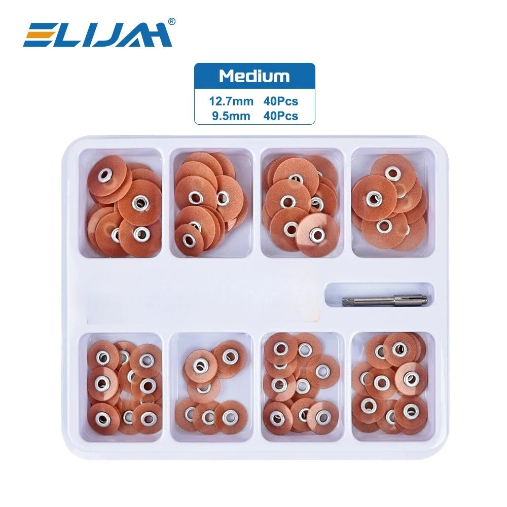 SYJH 80Pcs/Box Dental Finishing and Polishing Discs Holding Rod Soflex Flexi Disc RA Shank Teeth Whitening Material Dentist
