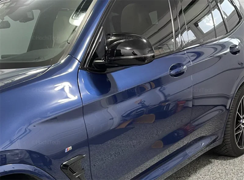 for BMW X3 G01 X4 G02 X5 G05 X7 G07 X6 G06 2018-2023 M style overlay Carbon Fiber Look Black Rearview Side Mirror cover Caps