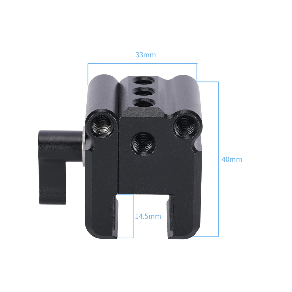 NICEYRIG Camera Counterweight Mounting Clamp for DJI RS Mini Series/DJI RoninS/Zhiyun Weebill (Open Range:16-29MM)