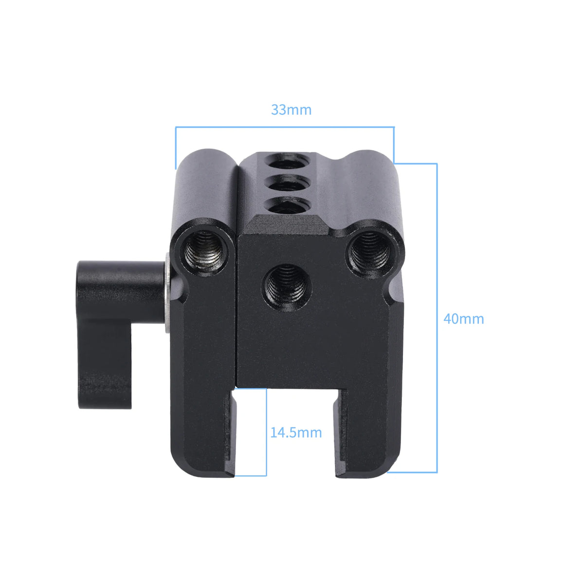 NICEYRIG Camera Counterweight Mounting Clamp for DJI RS Mini Series/DJI RoninS/Zhiyun Weebill (Open Range:16-29MM)